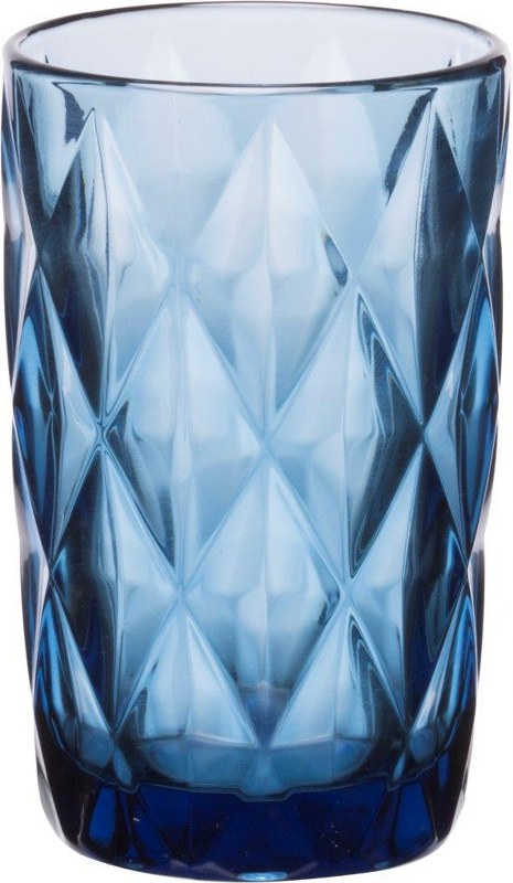 Σετ Ποτήρια Νερού 6τμχ Γυάλινα Kare Blue 330ml CRYSPO TRIO 52.701.50 (Υλικό: Γυαλί, Χρώμα: Μπλε) - CRYSPO TRIO - 52.701.50 131703